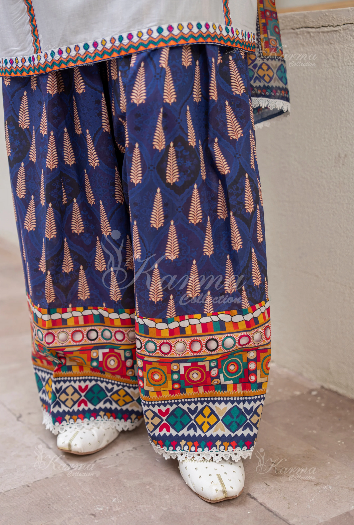 Farshi Shalwar Karma Collection COOL BLUE KC-1495