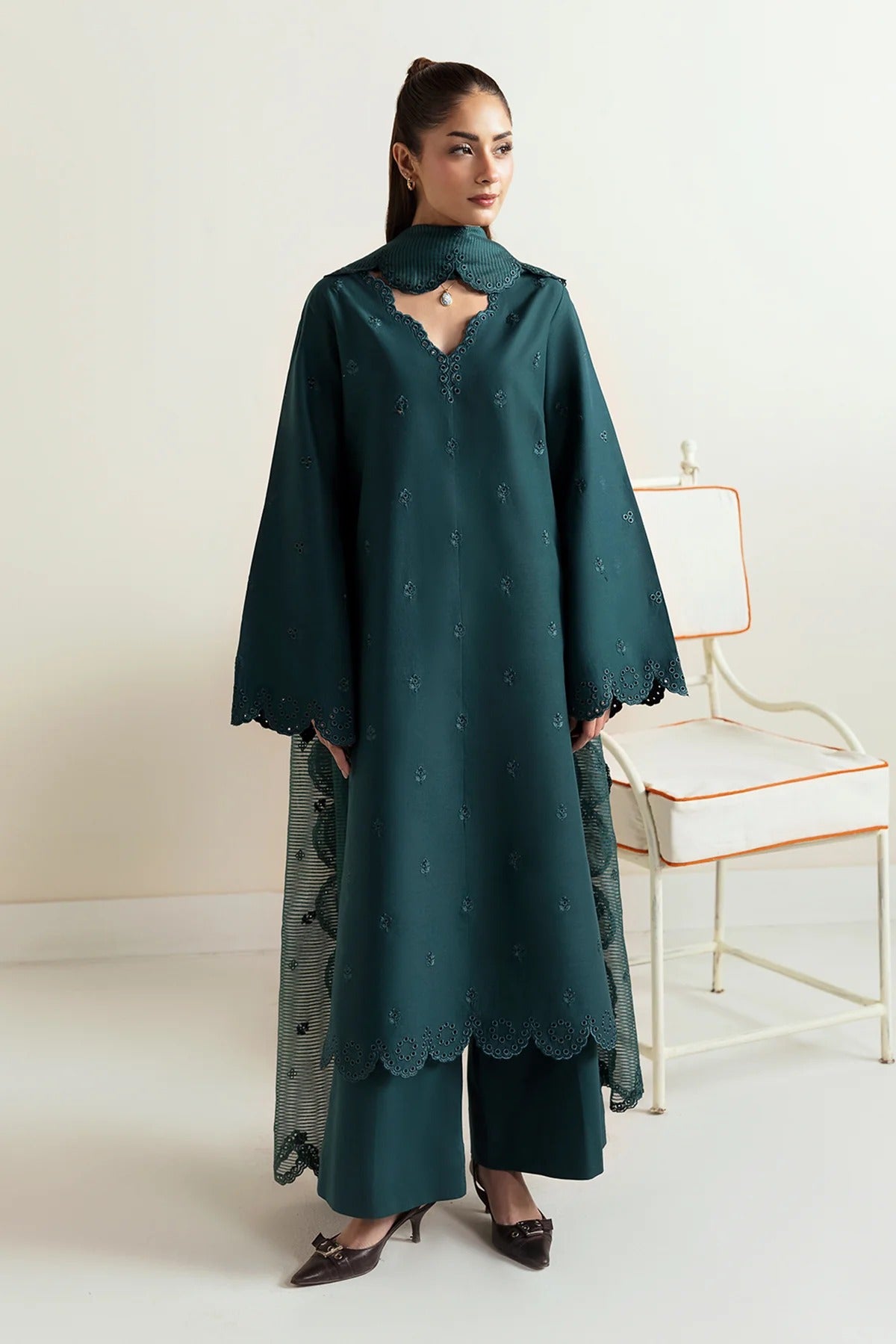 Afrozeh 10026-Dark Kiwi-Basic Pret' 2025