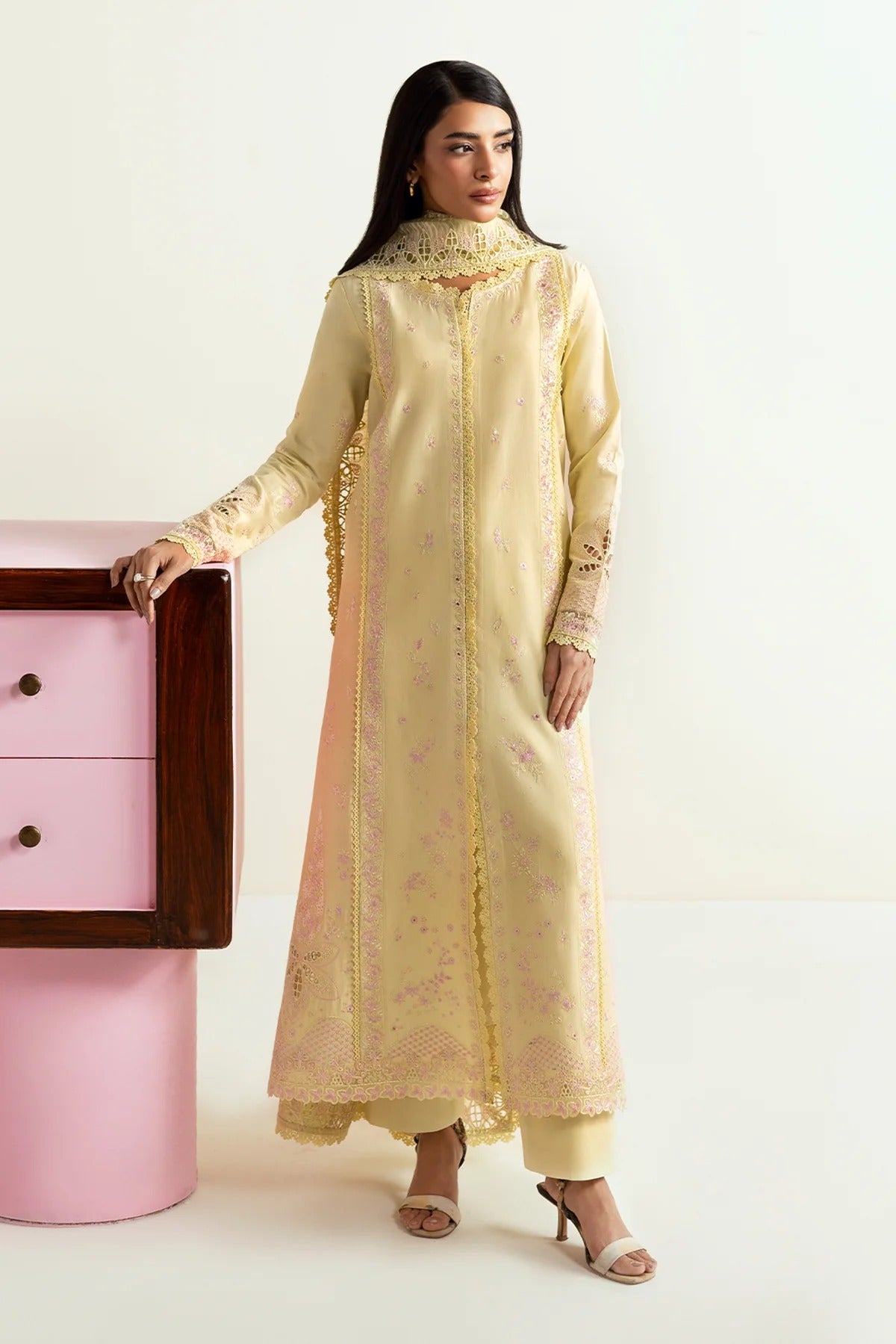 Afrozeh 10041-Lemon Lush-Basic Pret' 2025