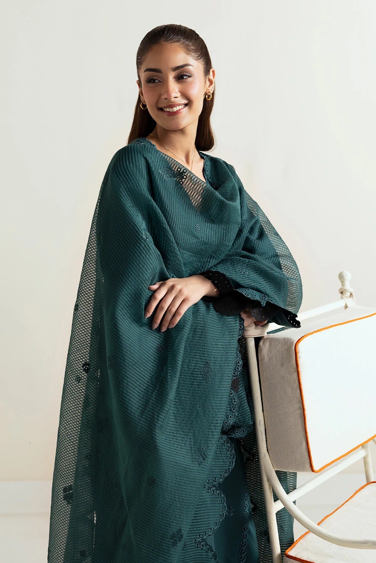 Afrozeh 10026-Dark Kiwi-Basic Pret' 2025