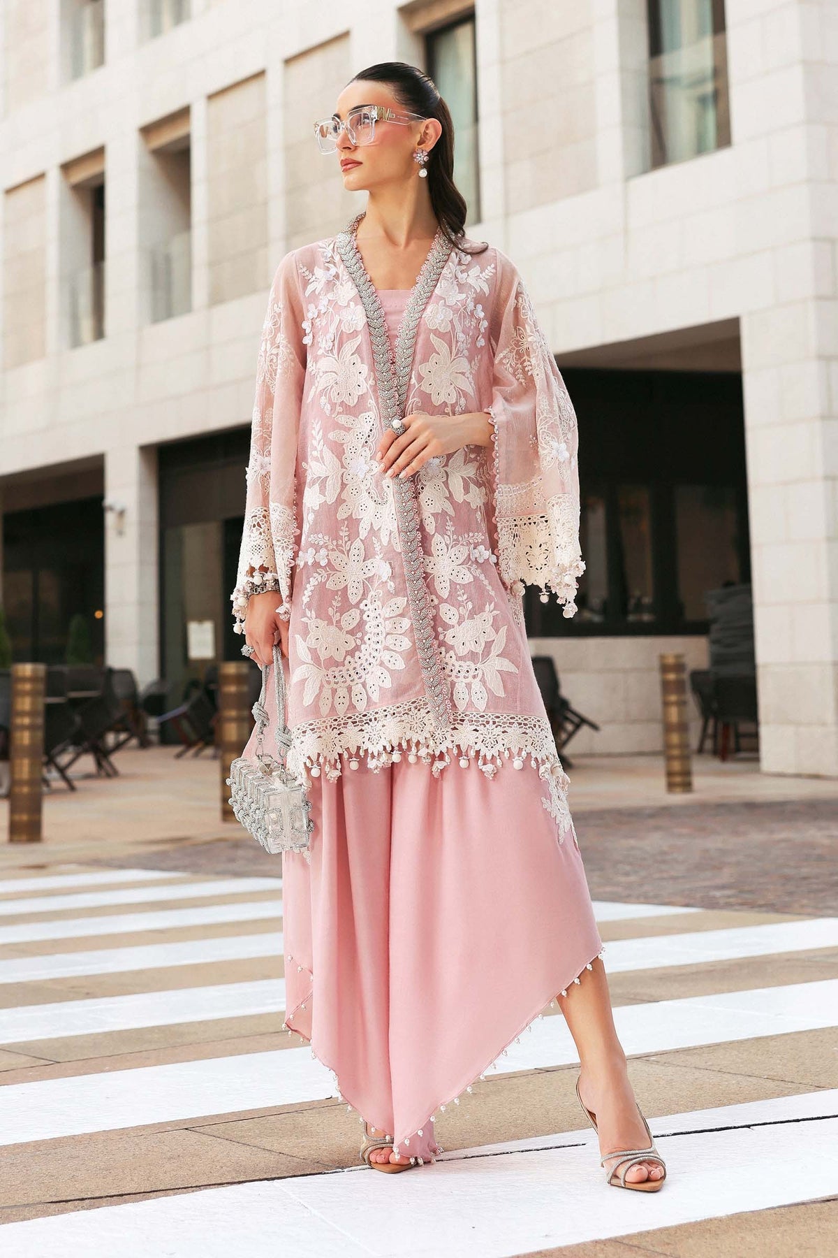 Maria B Stitched Embroidered Luxury Lawn 3 Piece Suit D-2603-A- Eid Collection