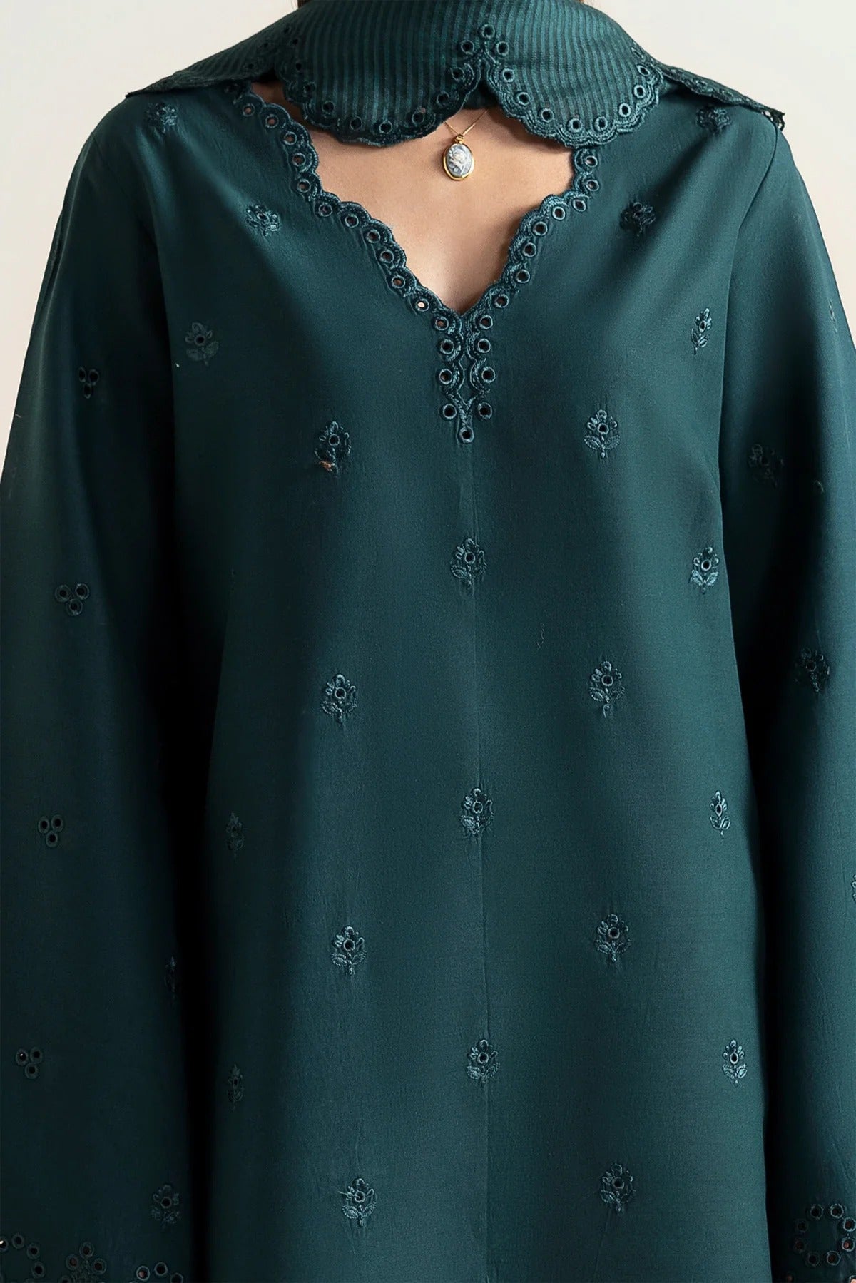 Afrozeh 10026-Dark Kiwi-Basic Pret' 2025