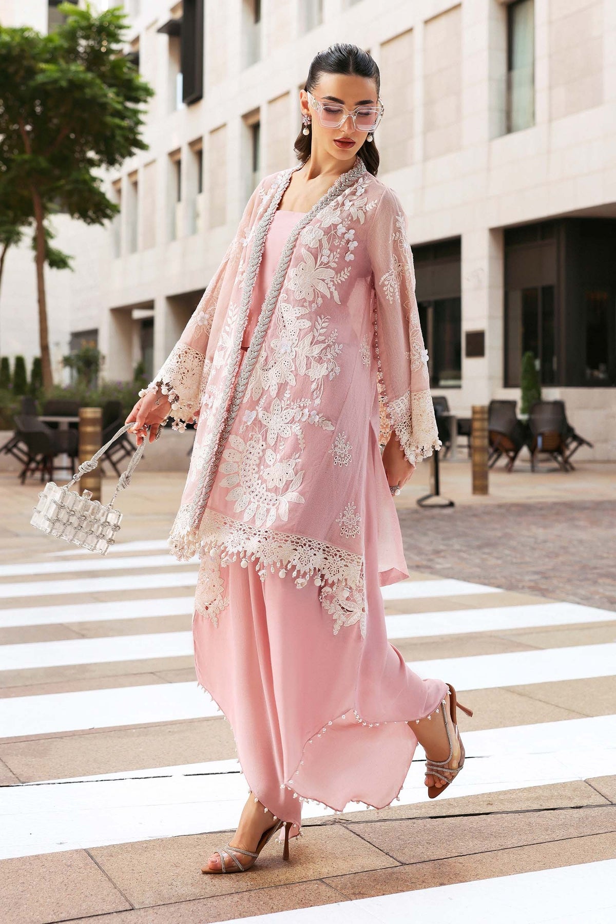 Maria B Stitched Embroidered Luxury Lawn 3 Piece Suit D-2603-A- Eid Collection