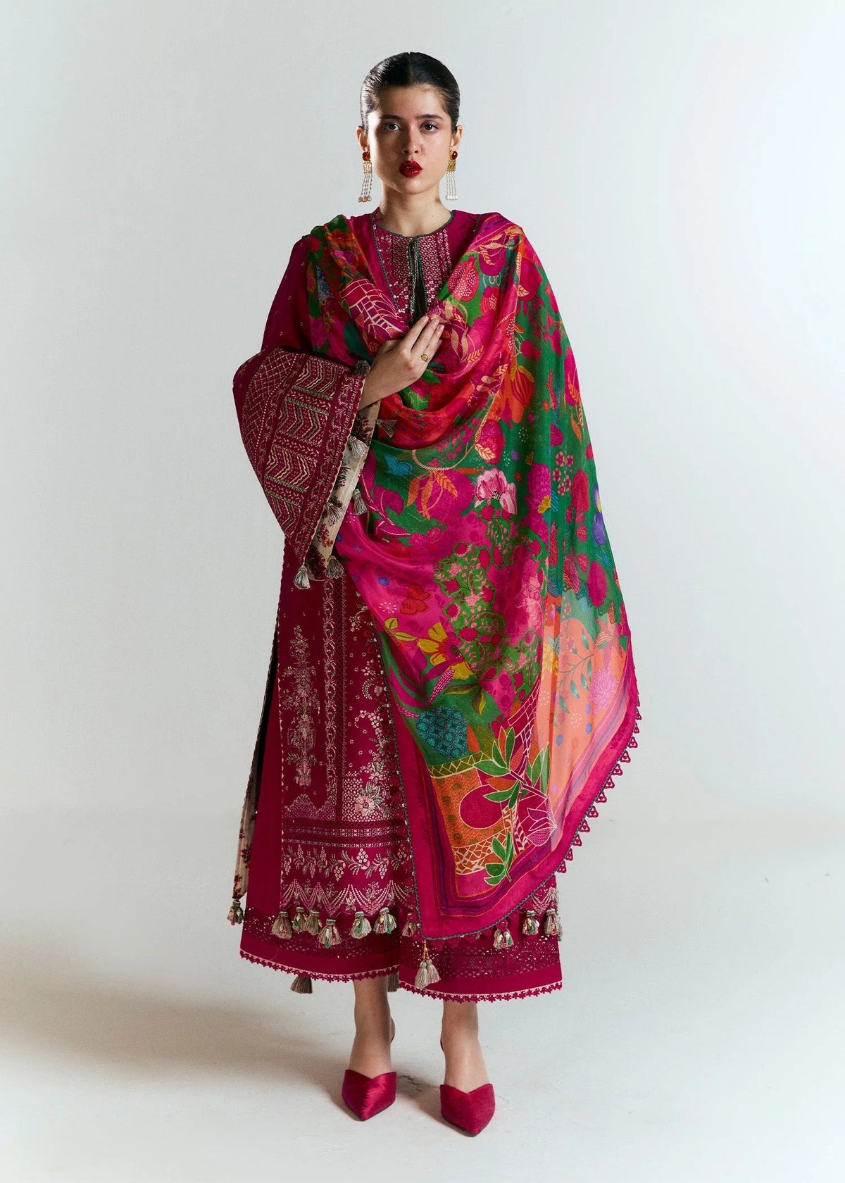 Hussain Rehar Nirmal SS 25 – Saaha -STITCHED
