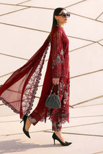 Maria B Stitched Embroidered Luxury Lawn 3 Piece Suit D-2607-A- Eid Collection