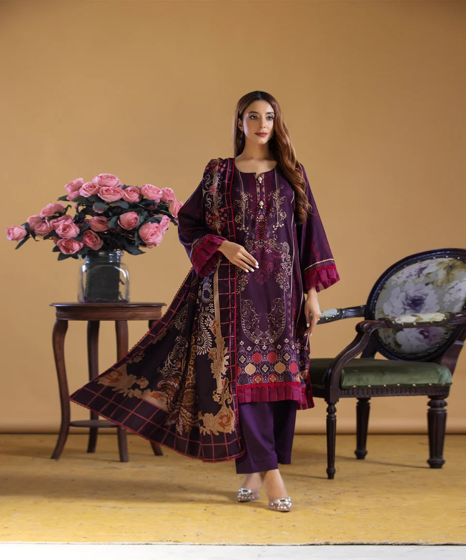 3PC DHANAK Collection By Sitara 43