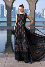 Maria B Stitched Embroidered Luxury Lawn 3 Piece Suit D-2605-B- Eid Collection