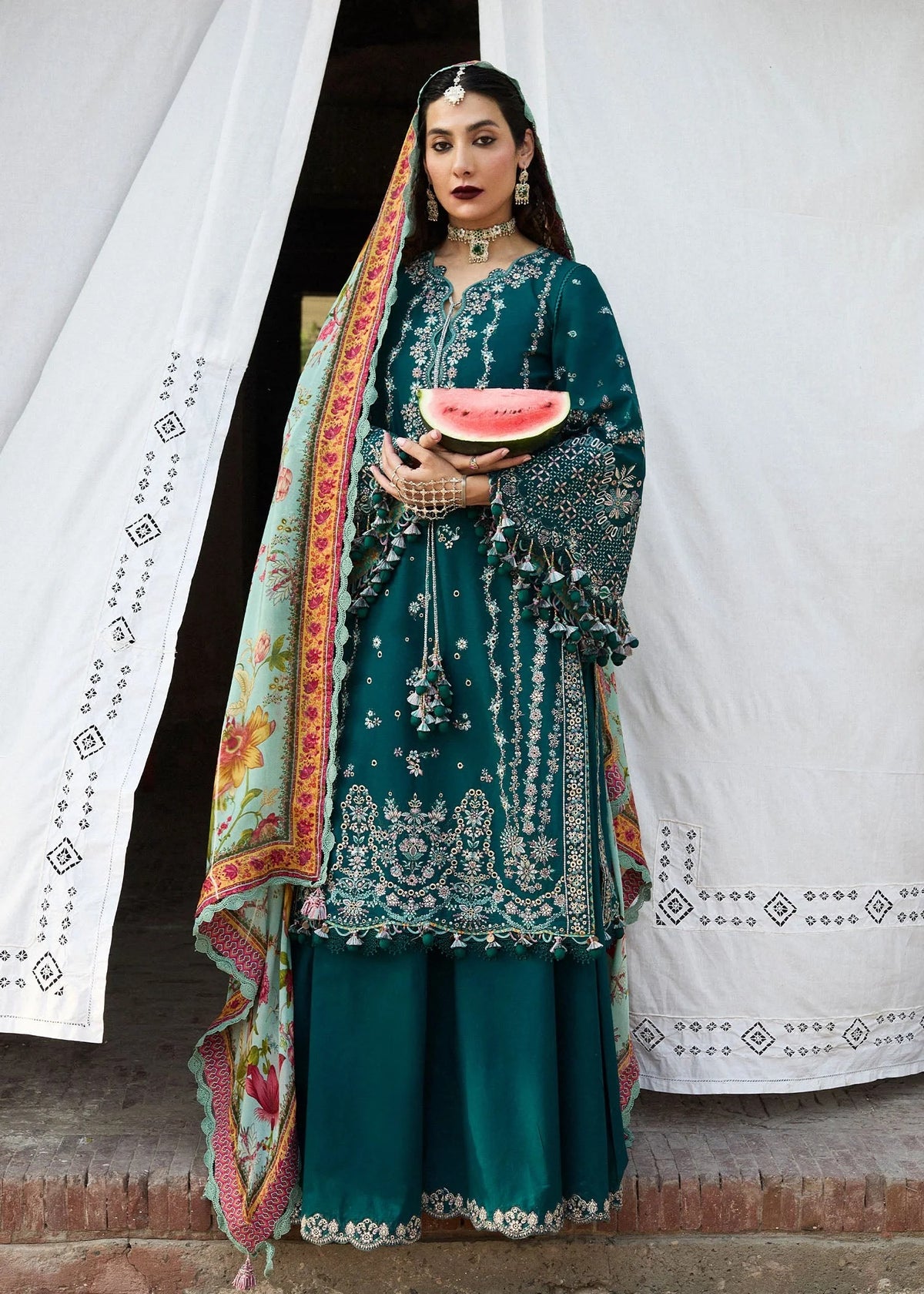 Hussain Rehar Nirmal SS 25 – Saher - STITCHED