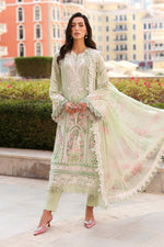 Maria B Stitched Embroidered Luxury Lawn 3 Piece Suit D-2611-A- Eid Collection