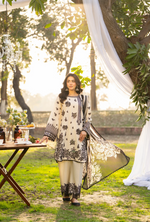 Summer 3 Piece Embroidered Haya Karma Collection MONOCHROME KC-1541