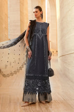 Maria B Stitched Embroidered Luxury Lawn 3 Piece Suit D-2602-B- Eid Collection