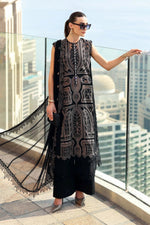 Maria B Stitched Embroidered Luxury Lawn 3 Piece Suit D-2608-B- Eid Collection