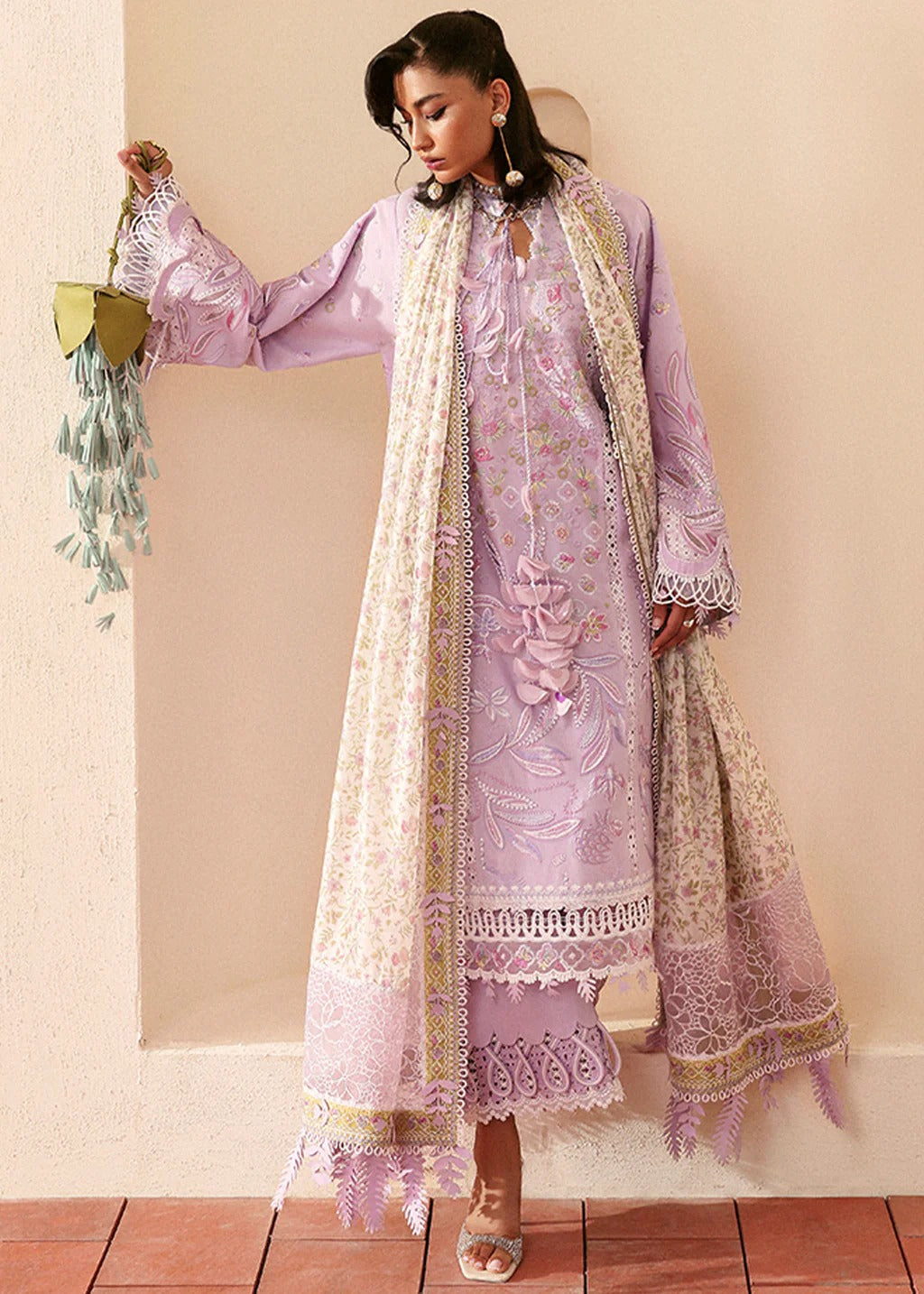 Suffuse Stitched | Luxury Lawn 25 | YASMIN / MAUVE PURPLE / Lawn