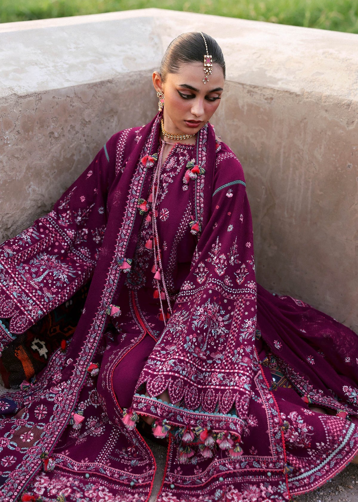 Hussain Rehar Stitched Karandi Winter Collection 2025 Nargis