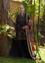 Kanwal Malik Zaria onyx stitched embroidered lawn suit front view