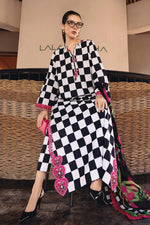 M Prints by Maria B Stitched Lawn 3 Piece Suit D-06 B - Summer Collection