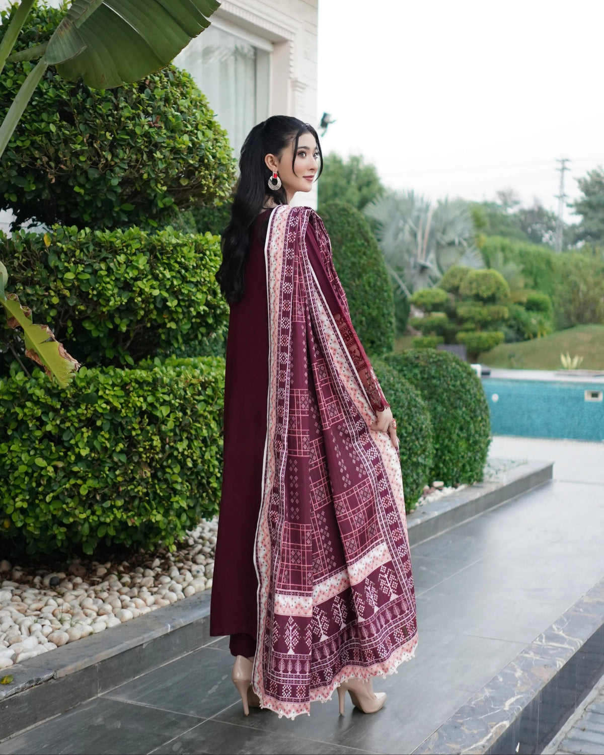 Munira Sitara Dhanak MSL Wine 06 Red