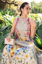 M Prints by Maria B Stitched Lawn 3 Piece Suit D-10 A - Summer Collection