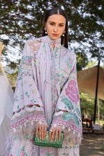 M Prints by Maria B Stitched Lawn 3 Piece Suit D-04 A - Summer Collection