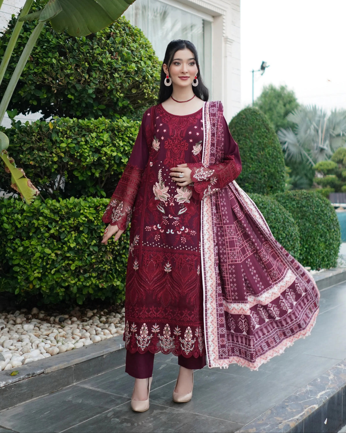 Munira Sitara Dhanak MSL Wine 06 Red