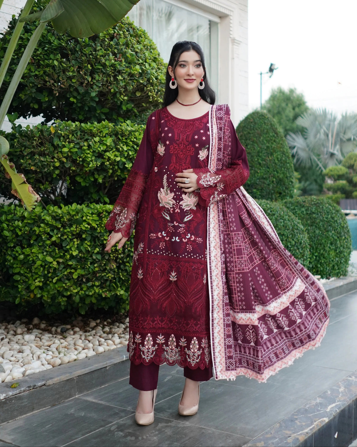 Munira Sitara Dhanak MSL Wine 06 Red