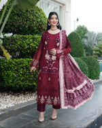 Munira Sitara Dhanak MSL Wine 06 Red