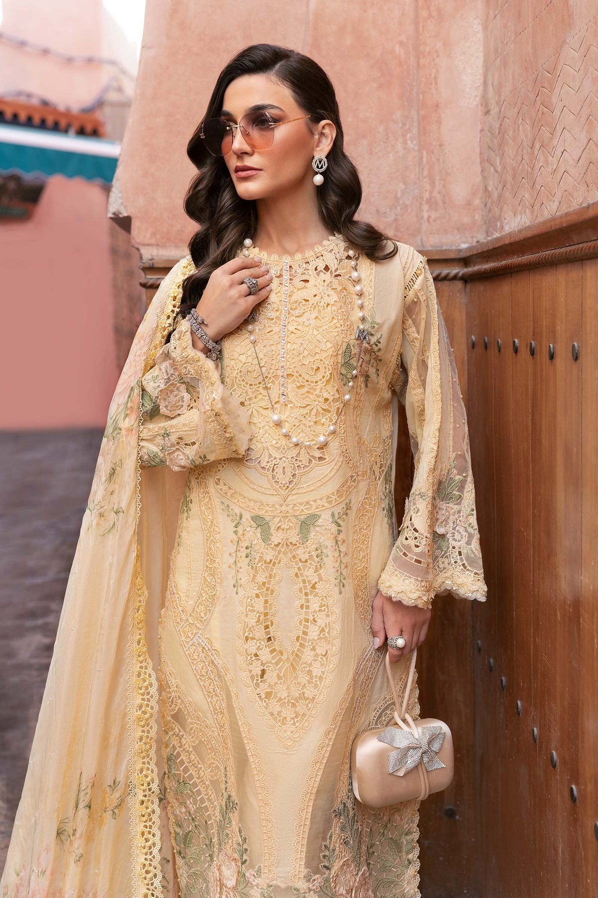 MARIA B Voyage Luxe Eid Lawn 2025 Original stitched Embroidered Suit D-2509-A