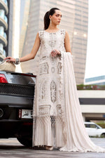 Maria B Stitched Embroidered Luxury Lawn 3 Piece Suit D-2608-A- Eid Collection