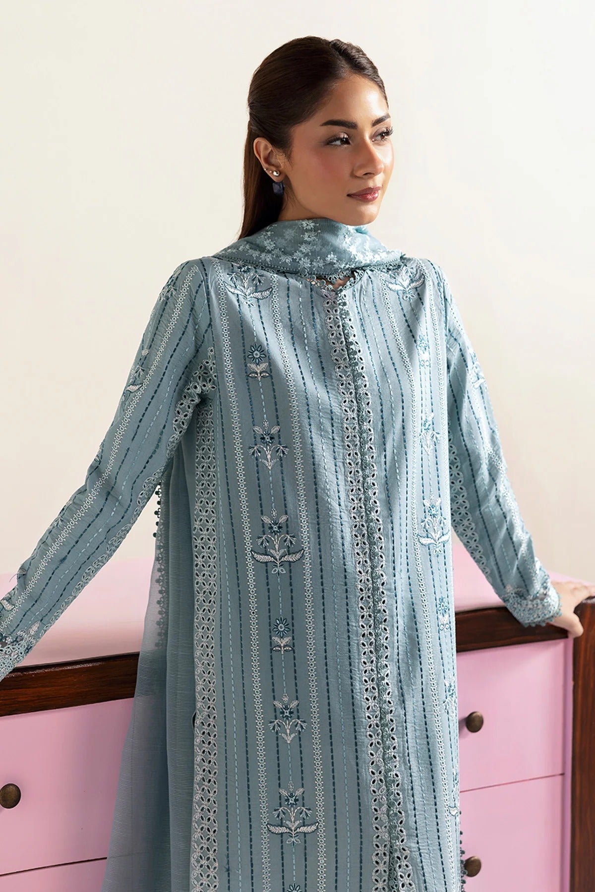 Afrozeh 1001-Blue Melon-Basic Pret' 2025