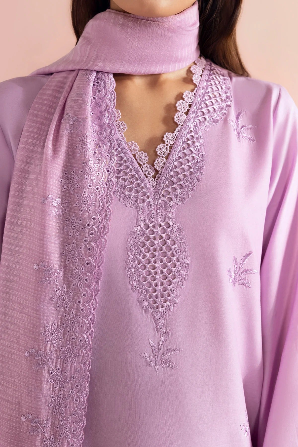 Afrozeh 10016-Rose Berry-Basic Pret' 2025