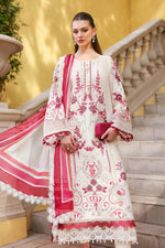 Maria B Stitched Embroidered Luxury Lawn 3 Piece Suit D-2609-A- Eid Collection