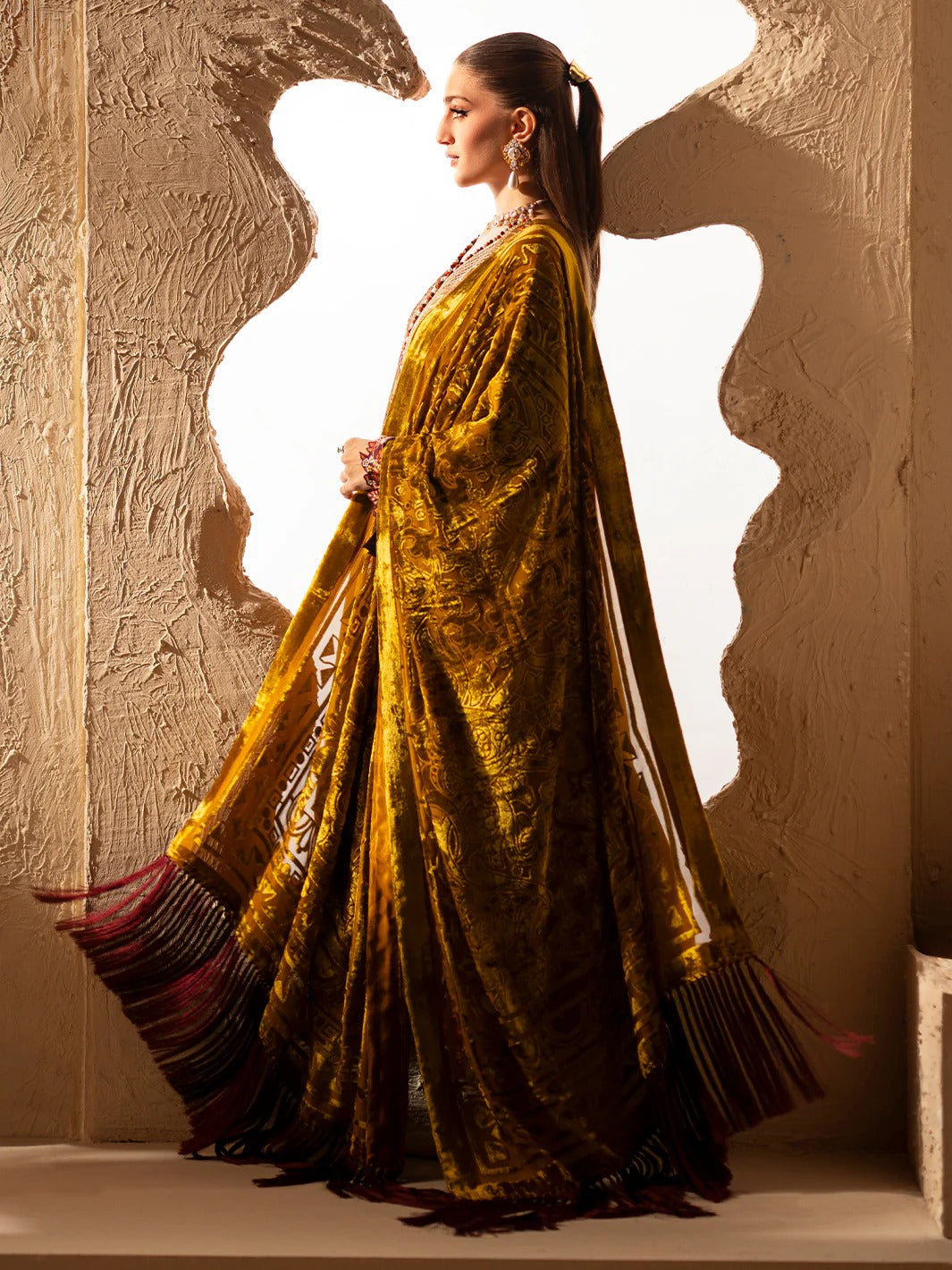 Saqqara-fall-winter Stitched 163 - A | 3 PC EmbroideredKotrai