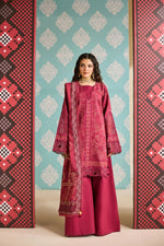 Florent one-nation Digital Printed Embroidered 3 piece stitched suitFON - 8B