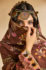 Florent one-nation Digital Printed Embroidered 3 piece stitched suit FON - 2B