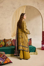 Florent one-nation Digital Printed Embroidered 3 piece stitched suit FON - 5A