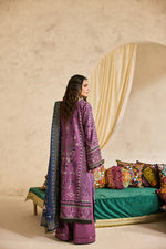 Florent one-nation Digital Printed Embroidered 3 piece stitched suit FON - 5B