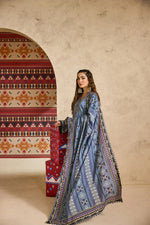 Florent one-nation Digital Printed Embroidered 3 piece stitched suit FON - 6A