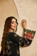 Florent one-nation Digital Printed Embroidered 3 piece stitched suit FON - 2A