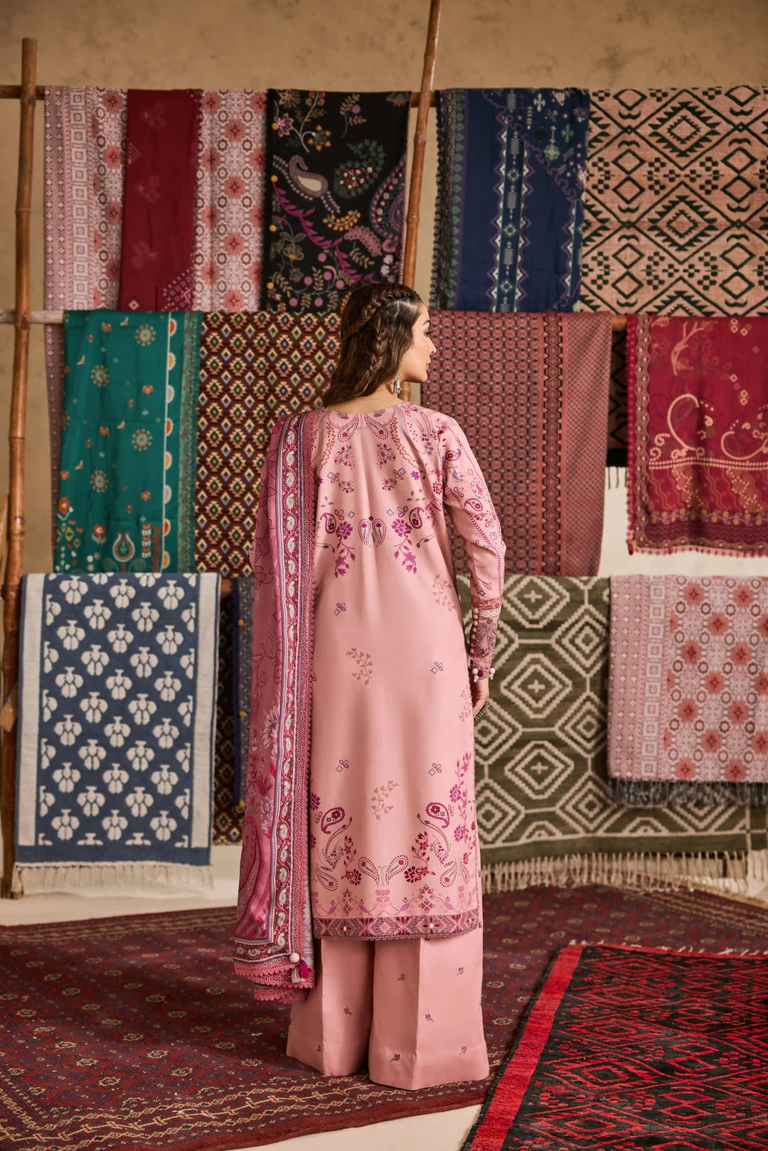 Florent one-nation Digital Printed Embroidered 3 piece stitched suitFON - 9A