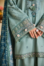 Florent one-nation Digital Printed Embroidered 3 piece stitched suit FON - 3B