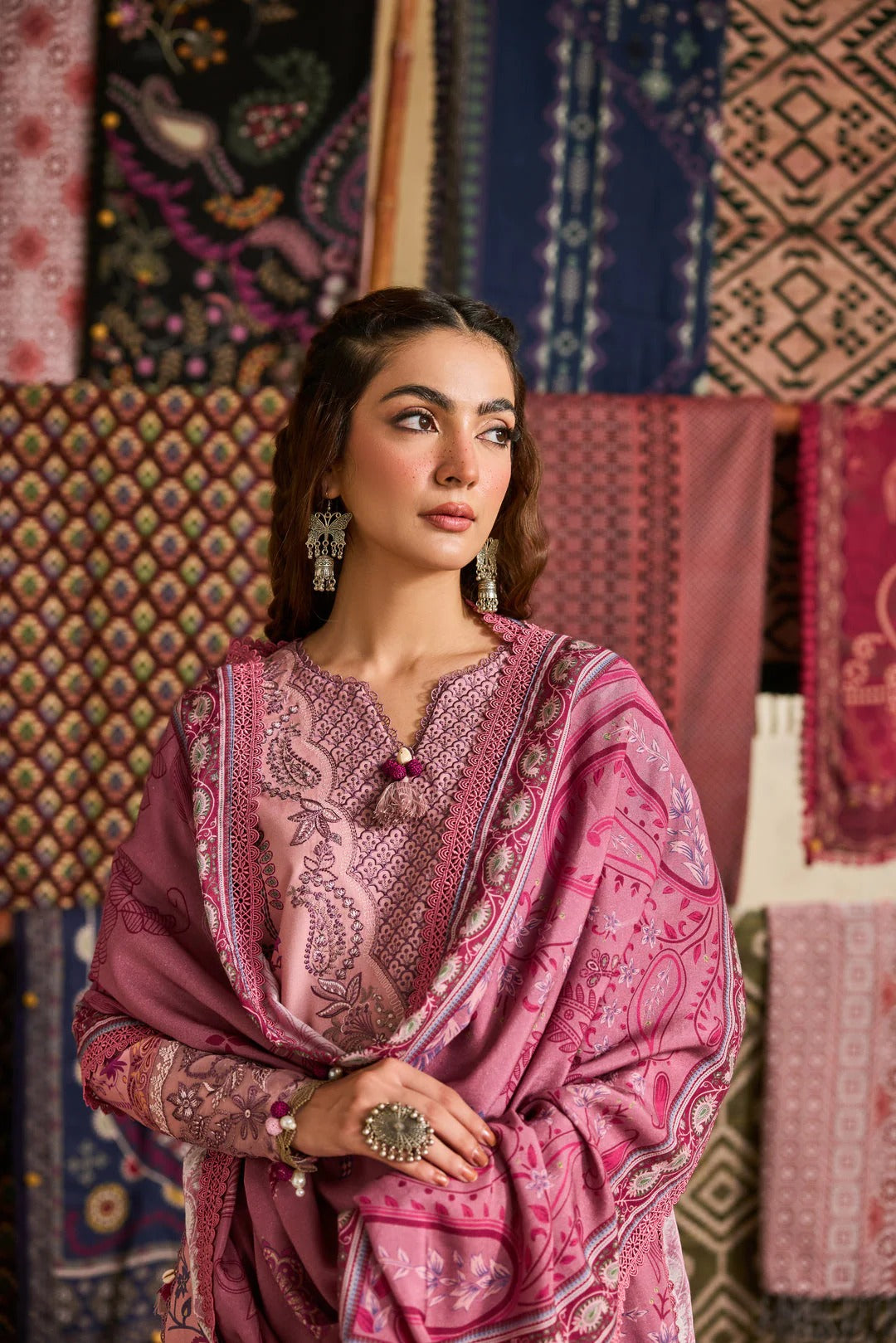 Florent one-nation Digital Printed Embroidered 3 piece stitched suitFON - 9A