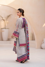 Winter Luxury 3 Piece Embroidered Mishaal Karma CollectionCLOUD SKU:KC-1539