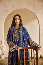 Florent one-nation Digital Printed Embroidered 3 piece stitched suit FON - 1A