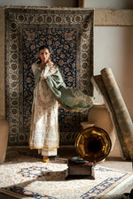 Florent shades-of-winter 3 piece stitched suit Embroidered Shirt With Embroidered Shawl FWS - 1A