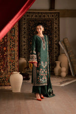 Florent shades-of-winter 3 piece stitched suit Embroidered Shirt With Embroidered Shawl FWS - 7B