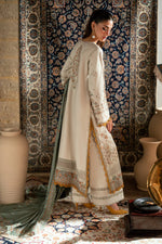 Florent shades-of-winter 3 piece stitched suit Embroidered Shirt With Embroidered Shawl FWS - 1A