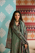 Florent one-nation Digital Printed Embroidered 3 piece stitched suit FON - 6B