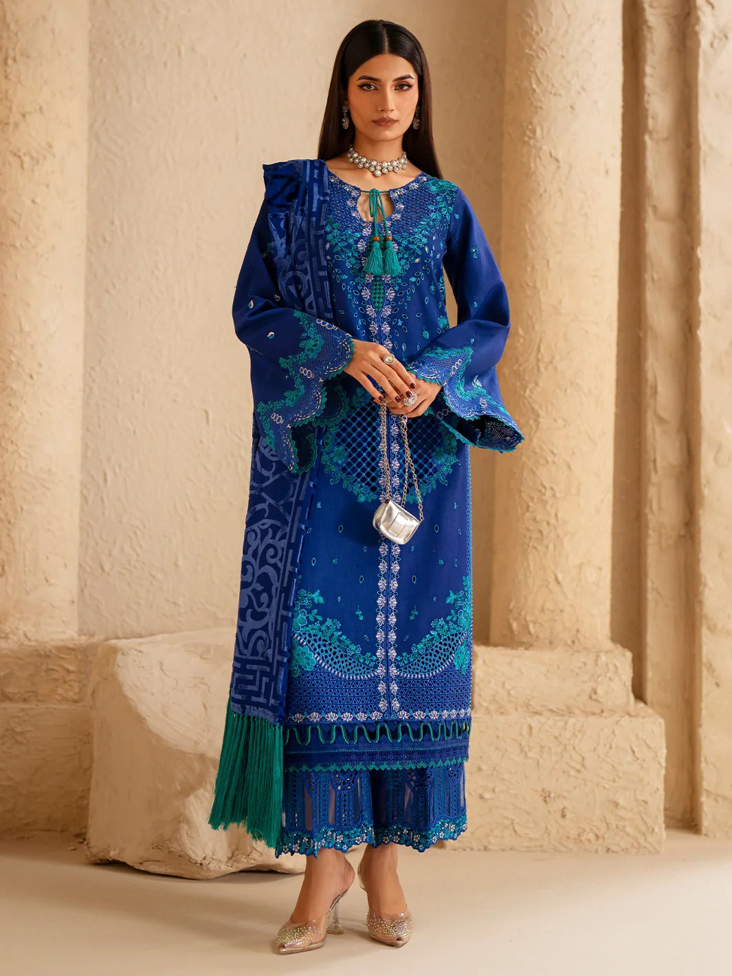 Saqqara-fall-winter Stitched 162 - A | 3 PC EmbroideredKotrai