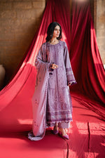 Florent shades-of-winter 3 piece stitched suit Embroidered Shirt With Embroidered Shawl FWS - 5A