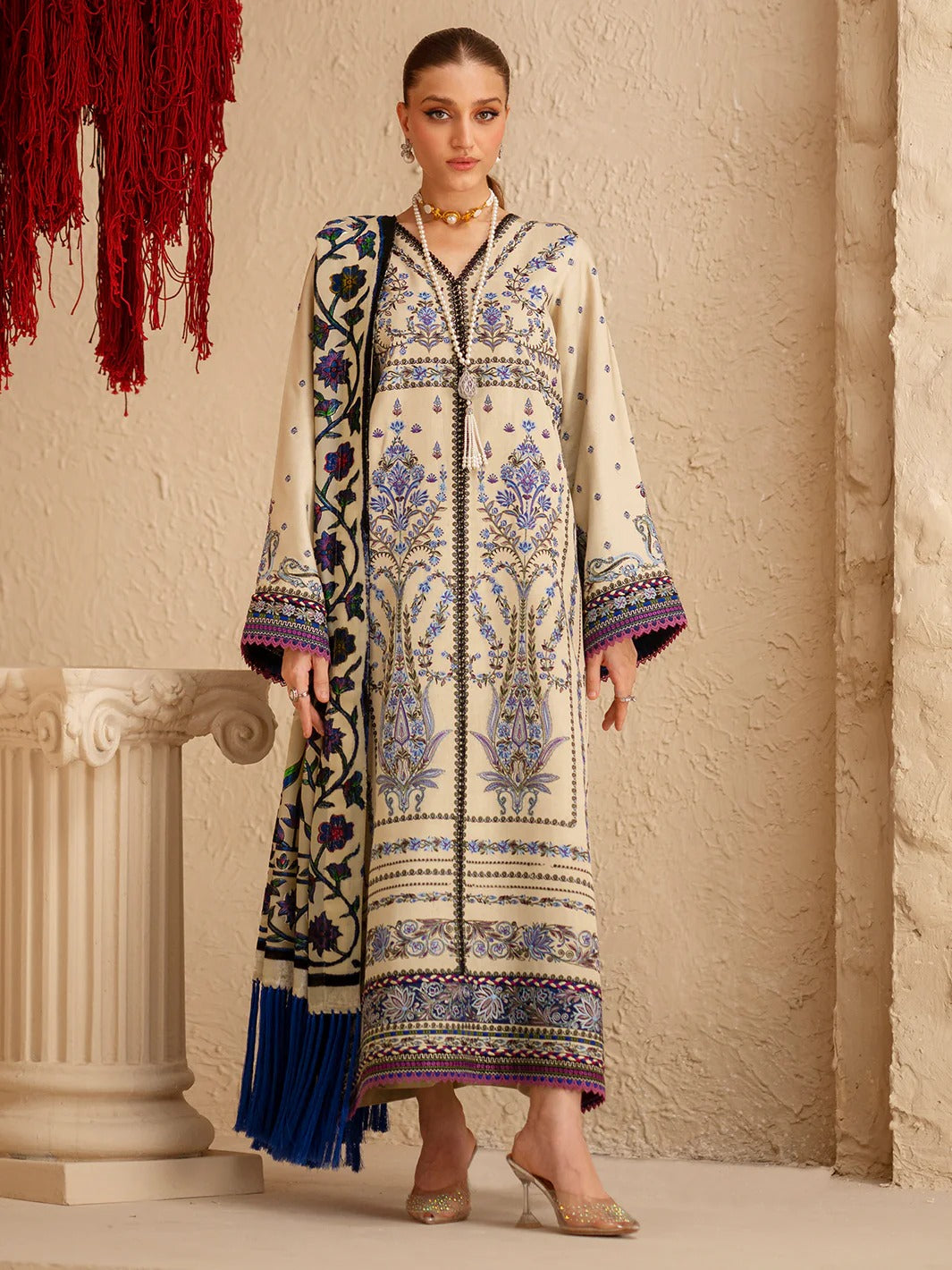 Saqqara-fall-winter Stitched 165 - B | 3 PC EmbroideredKotrai